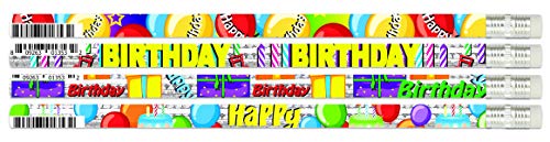 Lápices Grafito #2 Happy Birthday Set 24 pcs miniatura 2