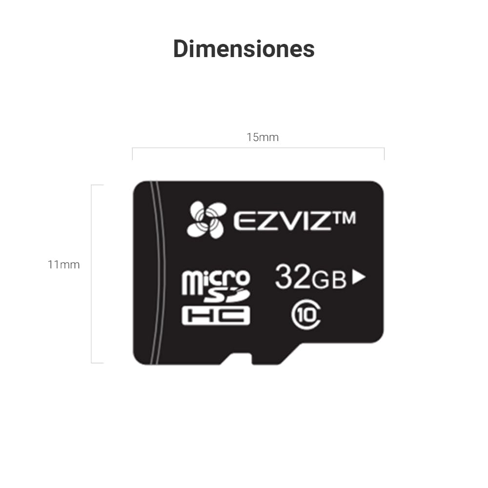 EZVIZ Carte Mémoire Micro SD 32 Go Classe 10 UHS Haute Vitesse pour Caméra, Smartphone, Ordinateur, Caméra de Voiture, Surveillance, Tachygraphe, Table