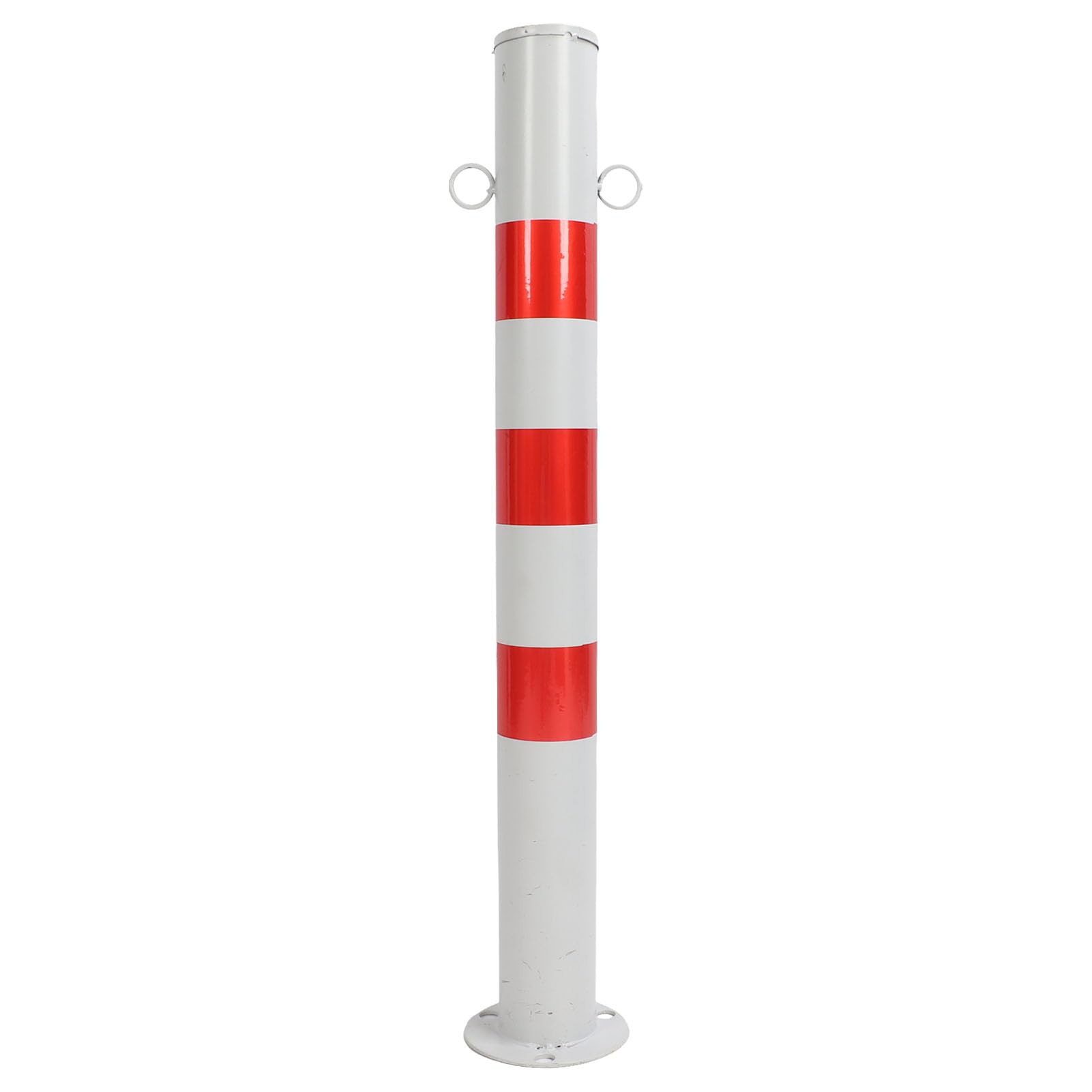 Paletto stradale da 75 cm con gancio Delineatore del traffico di sicurezza Palo di controllo della folla Palo di segnalazione stradale (Rosso Bianco)