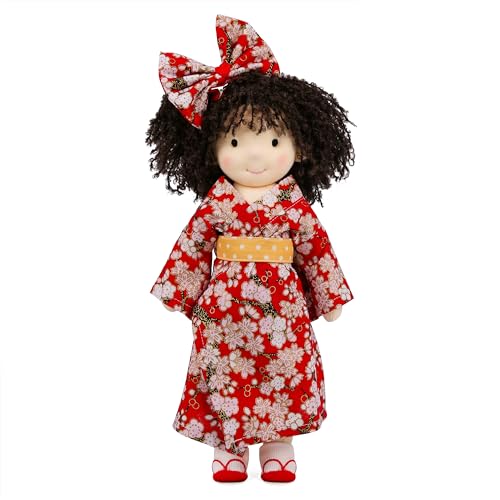 BlissfulPixie �E�H���h���t�l�` ����l�` Waldorf Doll - ���� 30cm �_�炩�� ���̎q ���킢�� �ʂ������ �q�������ɍœK�Ȑl�`