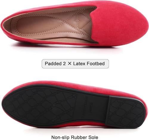 Image of SAILING LU Women Round Toe Comfortable Ballet Flats | Shoes for Women, Dressy, Slip-ons, Loafers