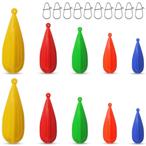 Fishing Practice Plugs, 5pcs Mixed Sizes Bait Casting Practice Plugs Weight Silicon Fishing Practice Casting Plug for Kids Improving Casting Skills