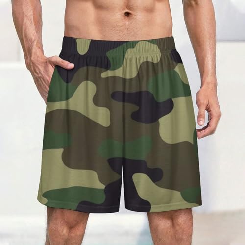 Men's Pajama Bottoms, Comfy Lounge Shorts with Elastic Waistband Pjs Pants Sleepwear2