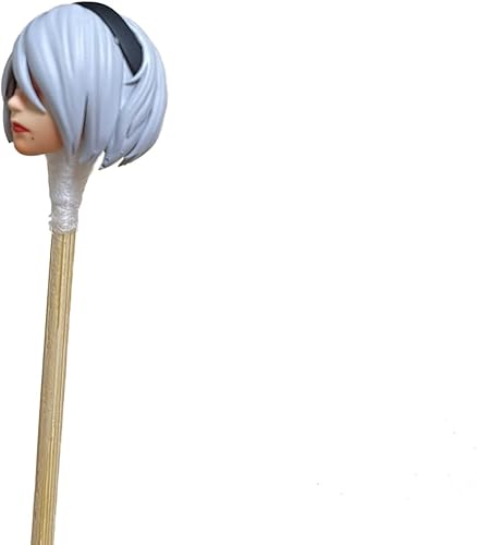 Miniatura 3 de Figura esculpida de cabeza de niña femenina pintada a escala 118, accesorio para figura de acción de 3.75 pulgadas, Joytoy Acid Rain