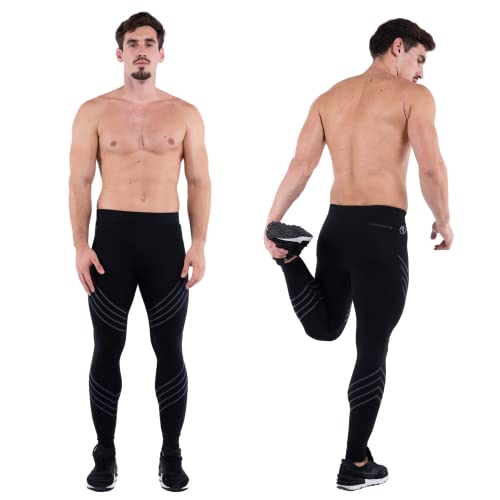 Kapow Meggings Performance Pro Range - Mens Compression Leggings with Pockets for Athletic Workout Performance3