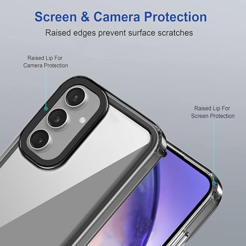 Image of Zapcase Back Case Cover for Samsung Galaxy A54 5G | Compatible for Samsung A54 5G Back Cover | Case Cover with Camera Protection | (TPU + PC | Translucent Black)