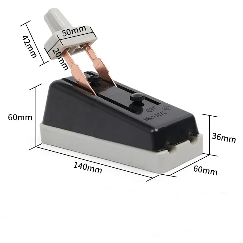 Open Type Load Switch 63a 32a 16a 10a/2p Single Throw Ceramics Knife - (Color: 32A)