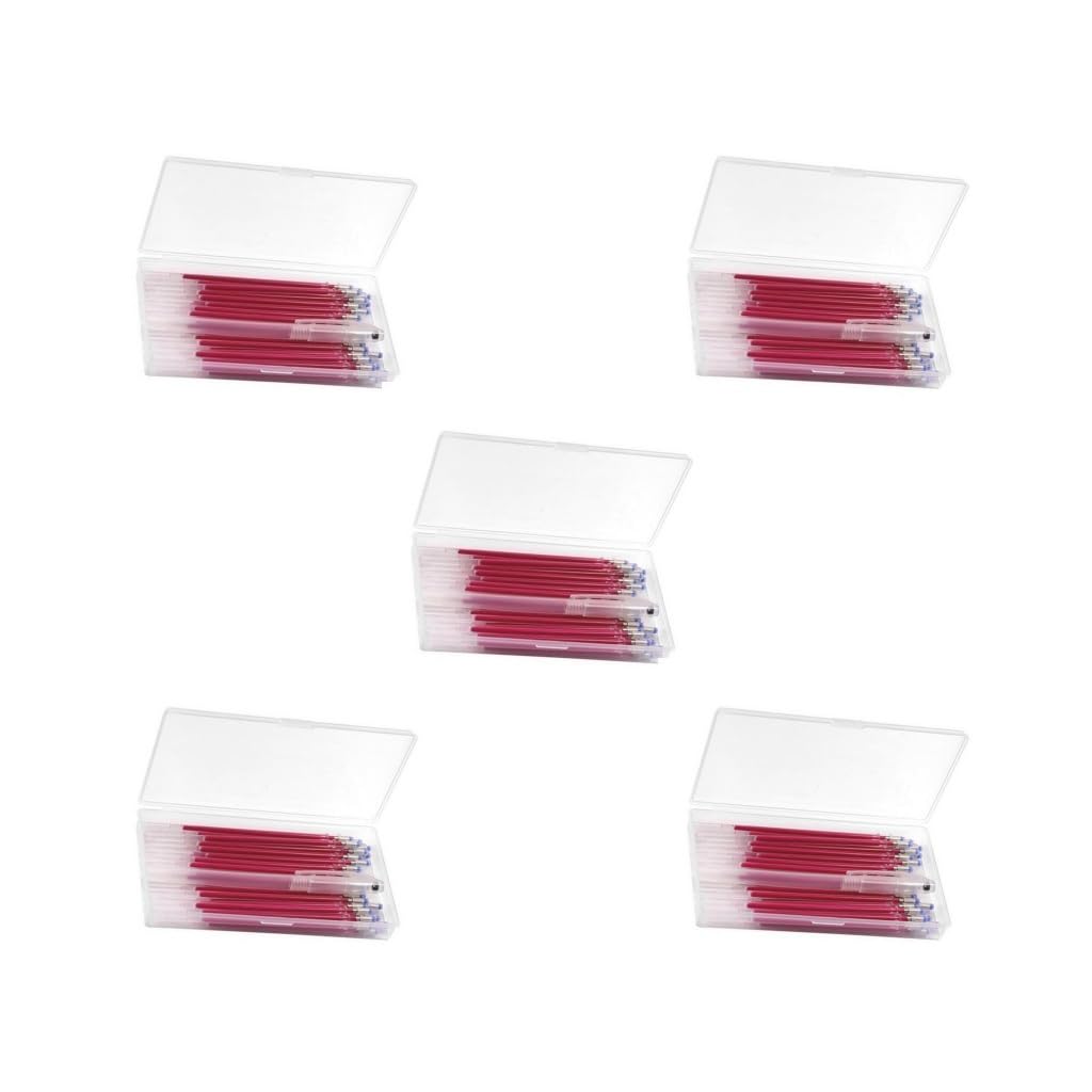 Lot de 40 stylos effaçables à la chaleur pour tissu - Rouge - 40 pièces