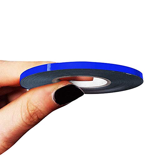 4R Quattroerre.it 10456 Trim Stripes Bandes Adhésives pour Voitures, Bleu, 3 mm x 10 MT