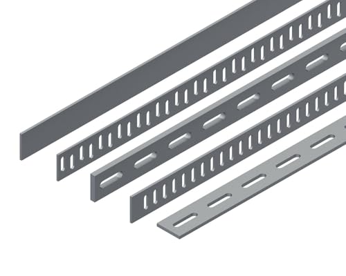 Generisch Flachstahl S235JR / St 37 (alte Bezeichnung) 40x5 mm Längst gelocht 40x9 mm (2000mm) - Rohstoffe Generisch Flachstahl S235JR / St 37 (alte Bezeichnung) 40x5 mm Längst gelocht 40x9 mm (2000mm) - Rohstoffe
