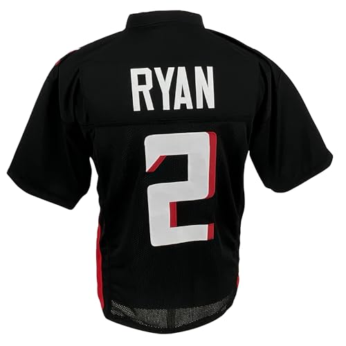 Matt Ryan Jersey Black Atlanta | Unisex Adult Sizes S-5XL Unsigned Custom Sewn Stitched