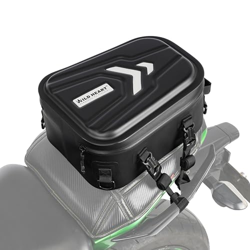 WILD HEART オートバイハード防水テールトランクバッグ 多機能ライダーバックパック