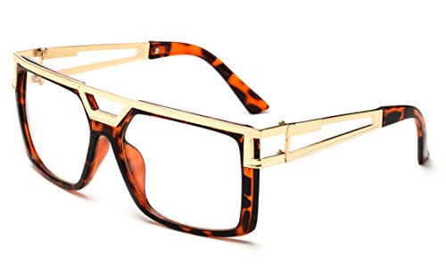 "Rox" Thick Frame Rapper 80's 90's Retro Design Clear Lens Frames