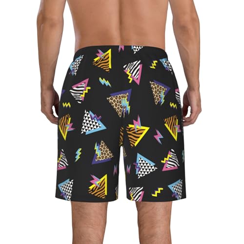 Mens Vintage 80s 90s Swim Trunks Breathable Board Shorts Hawaiian Beach Shorts Party Funny Shorts4