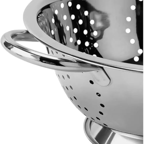 PARENCE.- Passoire Double Anse en Acier Inoxydable - Tamis de Cuisine 24cm de Diamètre - Polyvalent, Argenté – vue 5