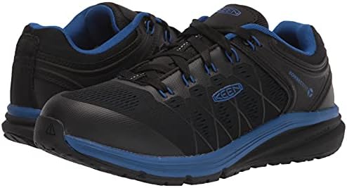 KEEN Utility Women's Vista Energy Low Soft Toe Industrial Sneaker Work, Nautical Blue/Black, 9.5 | Image 6