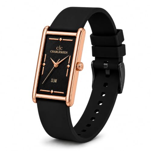Image of CHARLIEKEEN Slim Rectangular Mens Analog Watch