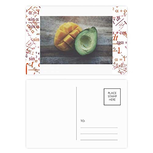 Cartes postales avocat tropical DIYthinker lot de 20 cartes de remerciement 14x10 cm