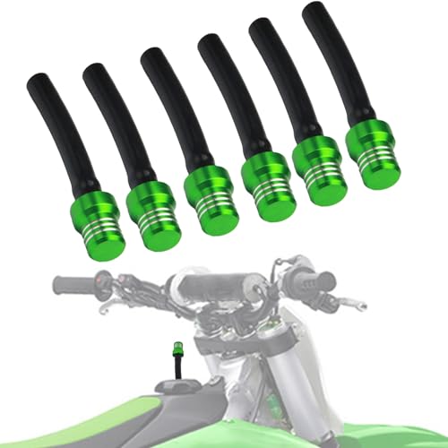 Image of Motorcycle Gas Cap Vent Hose 6PCS Fuel Tank Tube Breather CNC for KLX110 KLX140 KLX230 KLX300 KX65 KX85 KX112 KX250 KX250 KFX50 KFX90 Dirt Pit Bike ATV Quad Green