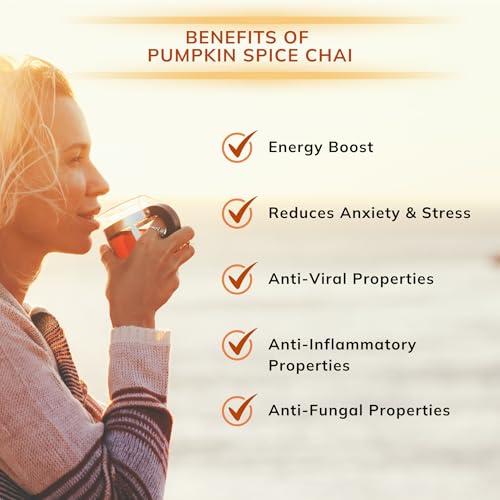 Té chai especiado de calabaza orgánico 4 oz miniatura 6