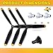 Jenaai 3 Sets RC Plane Propeller 3 Blade Propeller Compatible with F4U 761-8 761-9 761-16 T28 P47 Fighter Remote Control, Radio Controlled Plane with Adapters (500 mm)
