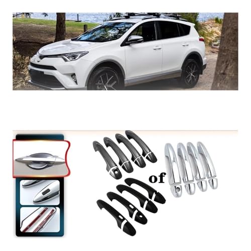 Couverture extérieure de poignée pour RAV 4 XA40 finition luxe design 2013-2018 - 3