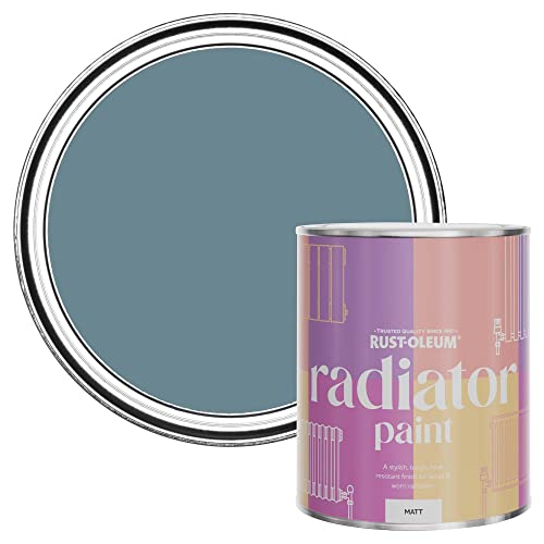 Rust-Oleum Blue Radiator Paint in Matt Finish - Pacific State 750ml