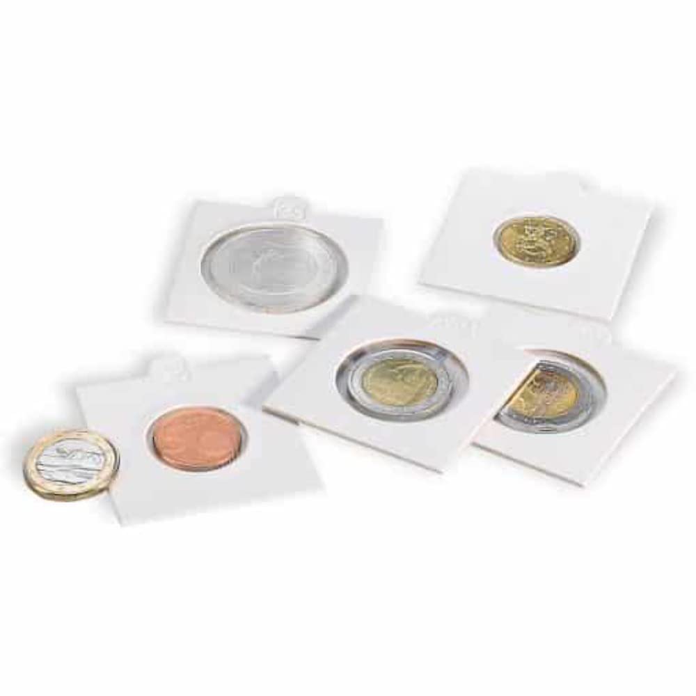 25 Lighthouse Cardboard 2x2 Self-Adhesive Holders for HALF DOLLARS