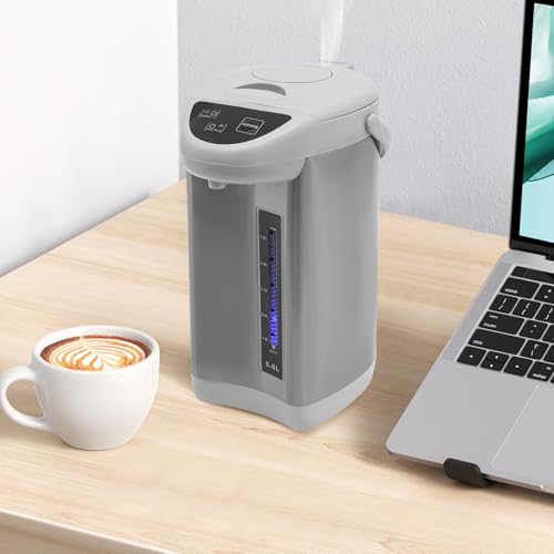 Hervidor eléctrico de acero inoxidable 4L gris miniatura 6