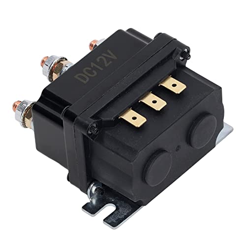 Relé de cabrestante eléctrico de 250 A, bobina de latón, rendimiento estable, relé solenoide para ATV 12 V