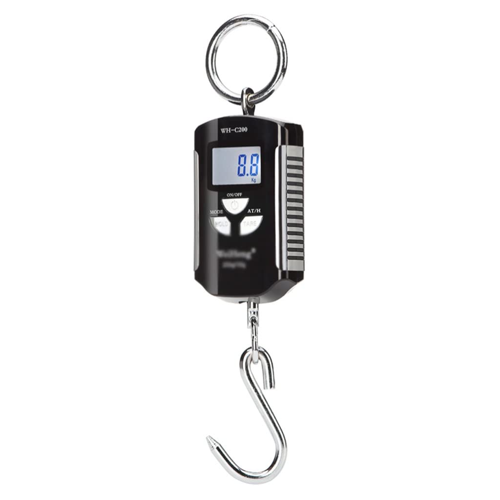 Digital Scale 200kg/100g Hook Hanging Electronic LCD Travel Suitcase Luggage Bag Fishing Scales(E)
