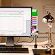 GIONAR 2 Stück Büro-Schreibtisch-Zubehör,Memoboard Für Computermonitore, Monitor,Computer-Nachrichtentafel,Computer Monitor Memo Board für Damen und Herren