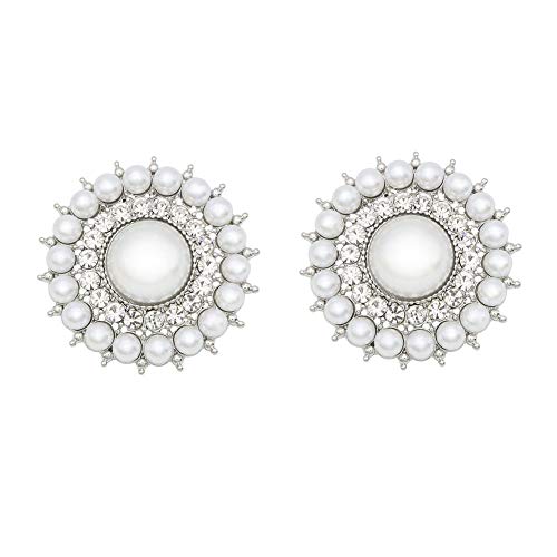 Broches pour chaussures femme perles et strass cristal de haute couture