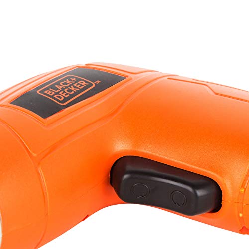 BLACK+DECKER Parafusadeira a Bateria 3.6V Cordless com 2 Pos. e 10 Acessórios KC3610
