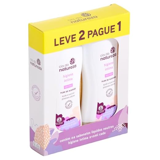 Sabonete Intimo Liquido Cia Da Natureza Kit Neutro Prom Lv2 Pg1 210Ml Grts Porta Absorv