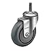 Albion 02XA04031S-S42 4" Diameter Polyurethane on Polypropylene Wheel Institutional Swivel Stem Caster, Annular Ball Bearing, 1/2" Stem Diameter x 1" Stem Length, 350 lb. Capacity Range