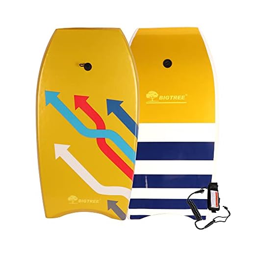 Best Goods Säker bodyboard surfboad badbräda surfbräda för barn och vuxna, våddning i vatten pool hav (79 cm/41 tum)
