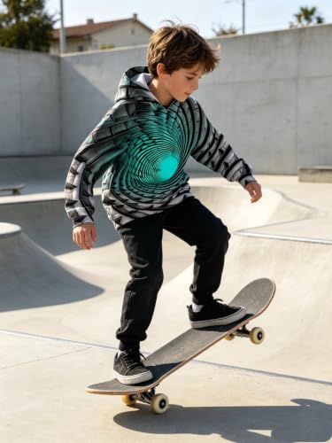 Image of Belovecol Boys Hoodies 3D Printed Hooded Sweatshirts with Pocket for 6-16Y