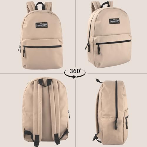 Image of Trail maker Classic 17 inch Backpacks with Adjustable Padded Straps | School Backpacks for Girls, Boys