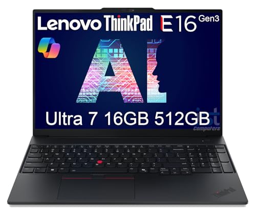 Lenovo ThinkPad E16 Gen 3 Business AI PC m[gp\R (16C` FHD+ A`OAAIntel 16-Core Ultra 7 255H (> i7-13700H)A16GB DDR5 RAMA512GB
