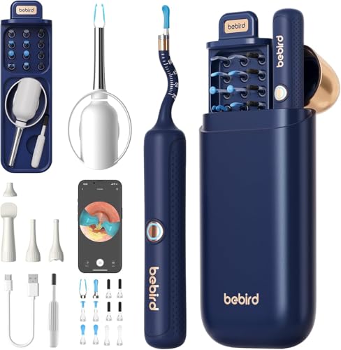 Image of Earsight Plus R37R Ear Cleaning Camera Wax Removal Tool kit, Flexible Ear Scope Otoscope Camera Light, Visual Ear Picker Wireless Earwax Remover Tweezers for Adults & Kids (Premium Ear Wax)