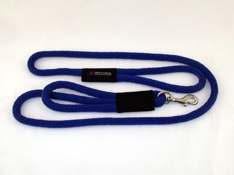 212 Main 2 Handled Sidewalk Safety Dog Snap Leash 0.37 inch Diameter by 8 Ft. - Royal Blue
