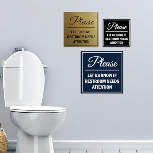 Panneau Restroom Needs Attention résistant aux intempéries