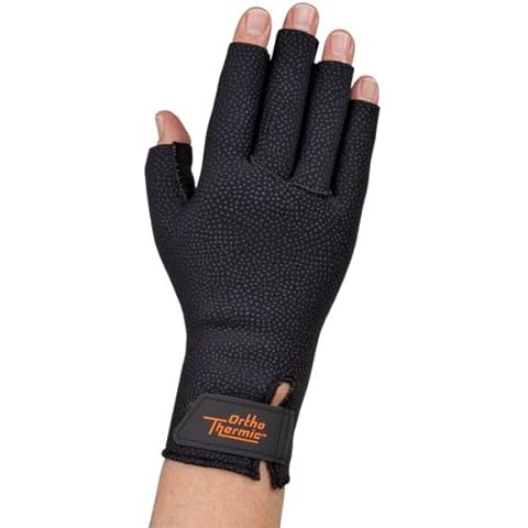 North Coast Medical OrthoThermic Gloves - Provides Warmth & Compression - Temporarily Reduce Pain/Soreness - 7" to 7-3/4" (18 to 20cm) - Small Pair Cover