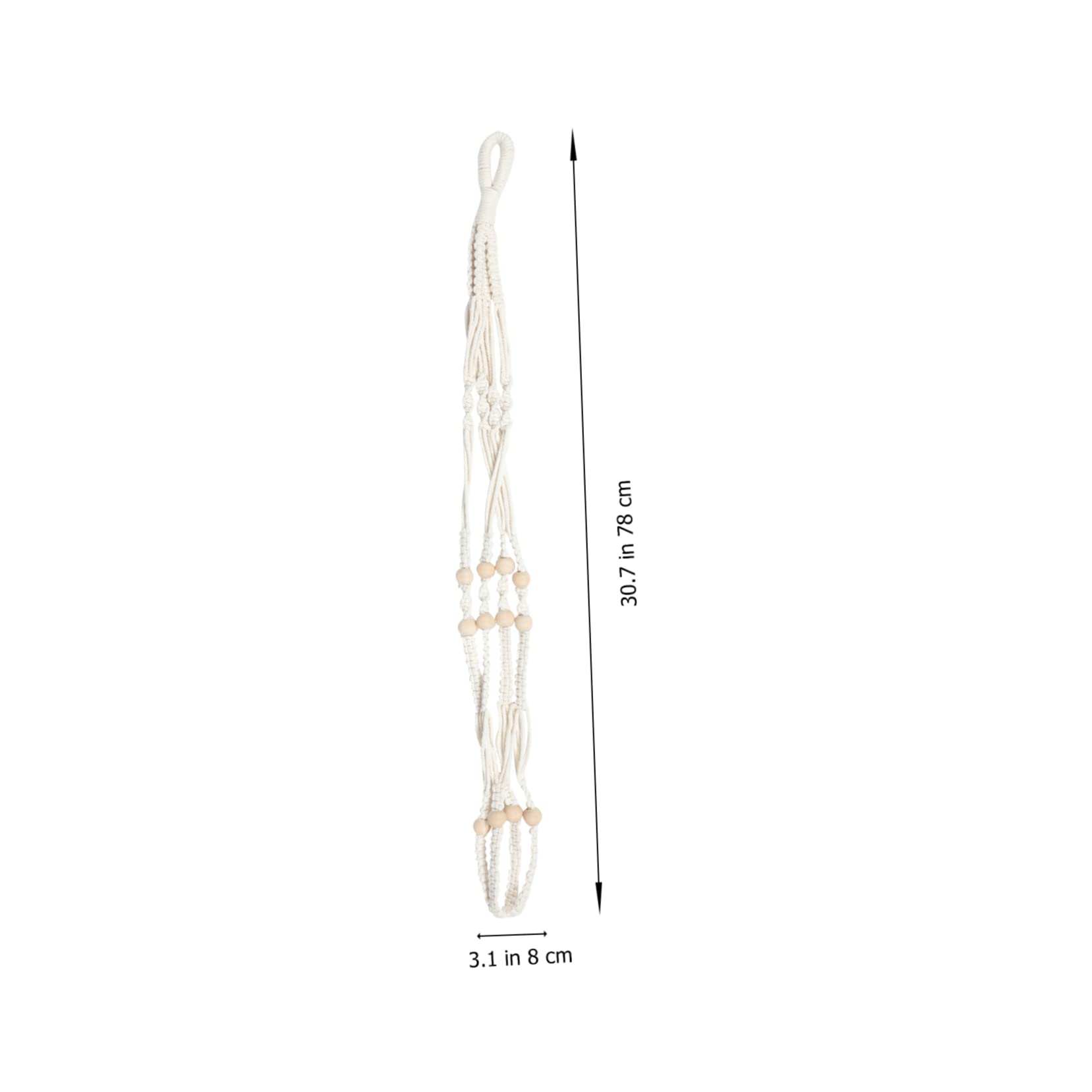 YARNOW Lot De 4 Suspensions pour Plantes en Coton Tissé Filet De Suspension pour Plantes en Soie Décoration Murale Peu Encombrante