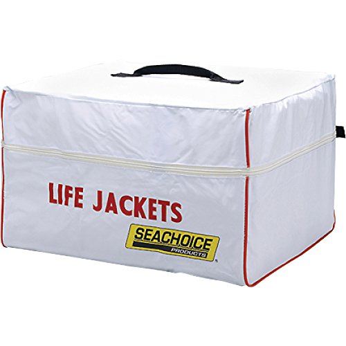 Seachoice Heavy-Duty 6-Capacity Life Jacket, Nylon Storage Bag w/Carrying Handles,White