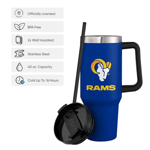 Image of FOCO NFL unisex-adult NFL Team Logo Insulated Travel Mug 40oz XL Tumbler