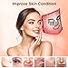 BNU Red Light Therapy for Face, 7 Modes Light Therapy Portable Led Face Mask with 105 LED Beads, 1500mAh Remote Control, Timing Function, 850NM Infrared Red Light Therapy at Home