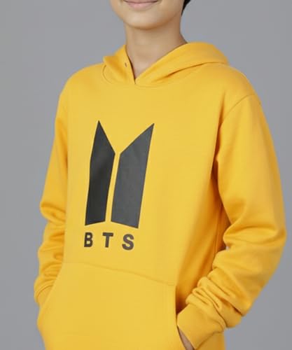 Image of KYDA KIDS Boys Cotton Regular Fit Hooded Neck Hoodies - Sweatshirt with Hoodies Full Sleeves Winter Wear, Long Sleeve Sweatshirts for Boys