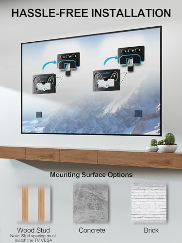Supcline S1401 Ultra Slim Fit Tv Wall Mount Compatible With 14"- 80 Inch 4K Led Lcd Qled Flat Tv & Frame Tv, Micro-Gap Low Profile Tv Mount thumb #6